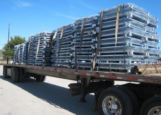 Stainless Steel Wire Mesh Cage Folded Collapsible Wire Mesh Containers Heavy