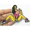 Buy cheap Fashion Girl Embroidered Applique Patches Polyester Material Eco - Friendly from wholesalers