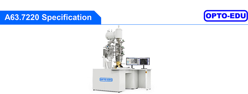 OPTO-EDU A63.7220 Field Emission Transmission Electron Microscope, 200KV, 1500000x