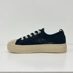 Buy cheap Women comfort black breathable sneakers with mesh upper espadrilles from wholesalers