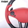 Buy cheap SLS Mercedes Benz Steering Wheel Carbon Fiber Red Smooth Leather from wholesalers
