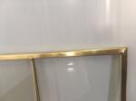 Transparent Kitchen Cabinet Glass Metal Frame Beveled Edge Heat Resistant