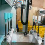 Helmet Wine Bottle Automatic Painting Machine Three Axis Multi Station Rotation