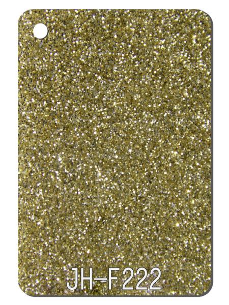 Buy cheap Non Toxic Light Gold Glitter Acrylic Sheets Jewellery Decor from wholesalers