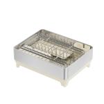 2 Tiers Rectangle Stainless Steel Detachable Dish Rack Premium Kitchen Dish