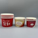 Hot sale round ice cream bowl with PET dome lid factory price food grade ice