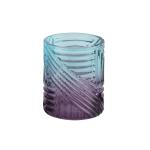 GEO Line Glass Bath Countertop In Blue And Pink Dual Color For Family Hotel