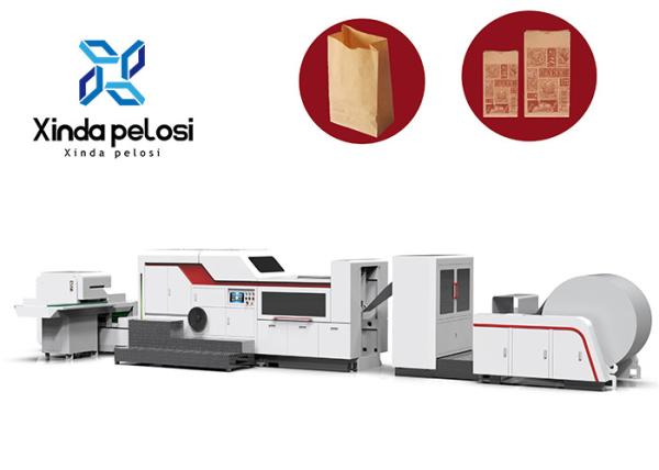 Buy cheap 380V 50Hz Automatic Kraft Food Paper Bag Production Machine With Flat Handle from wholesalers