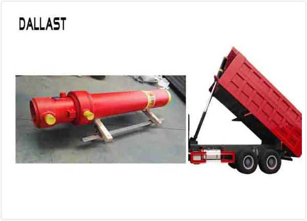 Buy cheap Standard Hydraulic Lift Cylinder Multi Stage Single Acting Chrome for Truck Lifting from wholesalers