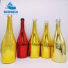 Buy cheap 500ml 750ml 1000ml 1 liter Gold Electroplated Glass Bottle for Brandy Spirits at Bar from wholesalers