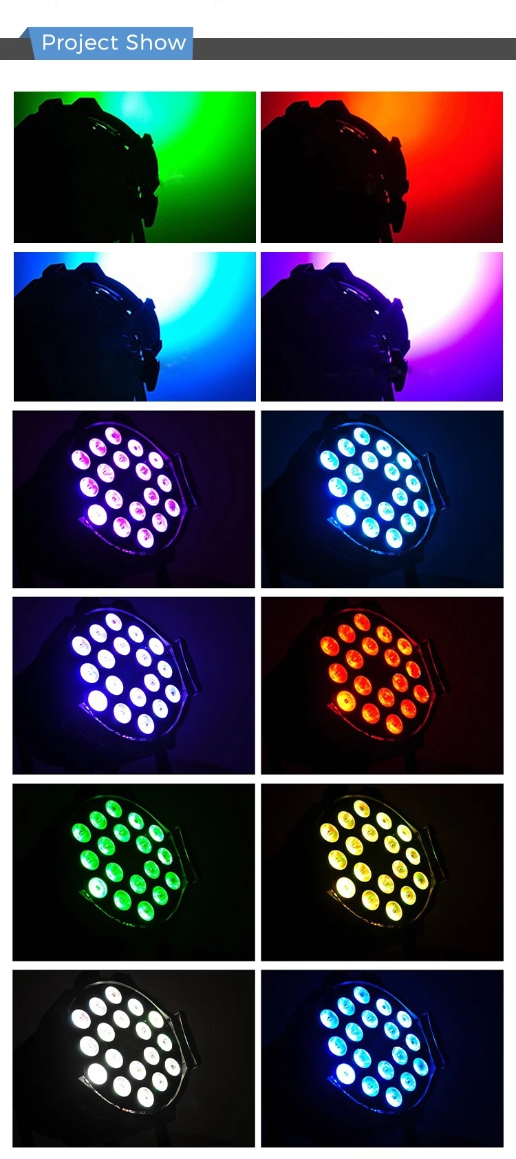 RGBW 4in1 Stage Light DMX512 Par LED Light 1810 For Wedding Stage Party Led Par