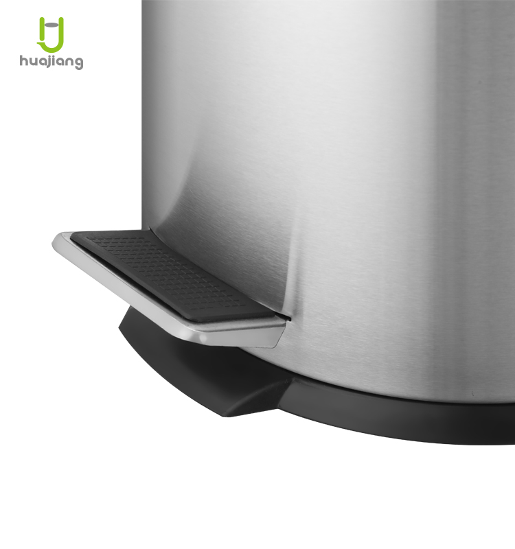 3L/5L/7L/12L/20L/30L BSCI Certificated SS Round Foot Pedal Bin Trash Can with Soft Closing Rolling Cover Type Inquiry Us