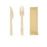 Buy cheap 17cm Picnic Biodegradable Disposable Bamboo Cutlery Kits Of Fork Knife from wholesalers