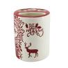 Buy cheap 4 Pieces Bathroom Ceramic Accessories Set Red Painted Christmas Theme from wholesalers