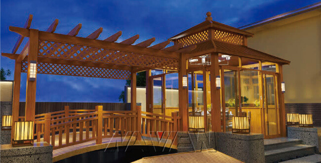 Waterproof Circular Pergola Patio Canopy Aluminum Alloy Profiles