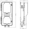 Buy cheap 2 Position Wall Mounted Electric Meter Box / External Electricity Meter Box from wholesalers