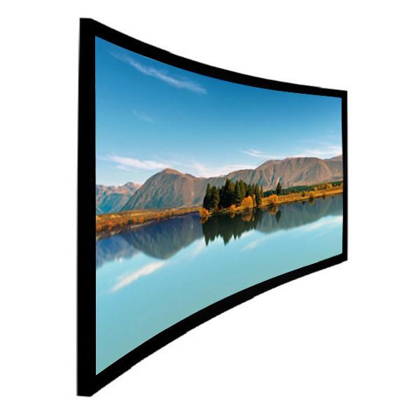 Buy cheap High Level Home Theater Curved Projection Screen 100 inch Black Aluminum Frame from wholesalers
