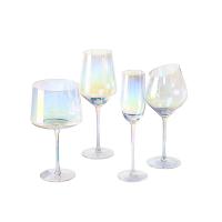 Buy cheap CE Short Stem Luster 14 Oz Wine Glasses , 200mm Crystal Burgundy Wine Glasses product