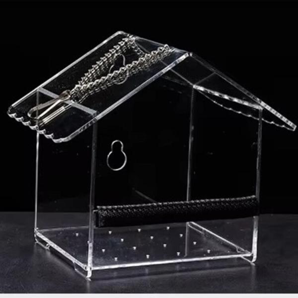 Buy cheap Well Nourished Acrylic Bird Feeder Window Plexiglass Bird House Customized Shape from wholesalers