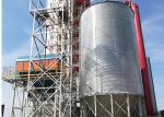 Corrugated Hot Dip Steel Grain Silo Galvanized Steel Material Temperature