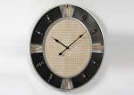Industrial Creative Silent Oval 3D Metal Wall Art Clock