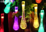 Water Drops Solar LED Christmas Lights 8 Modes Outdoor Garden Landscape Ambiance