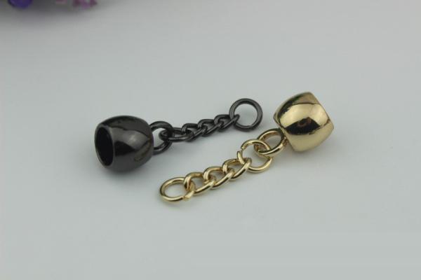 Buy cheap India style zinc alloy handbag hardware custom light gold 10 mm metal tassel cap from wholesalers