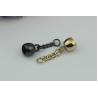 Buy cheap India style zinc alloy handbag hardware custom light gold 10 mm metal tassel cap from wholesalers