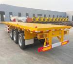 Buy cheap ABS Anti-lock Braking System 3 Axle Flatbed Semi Trailer for Container from wholesalers