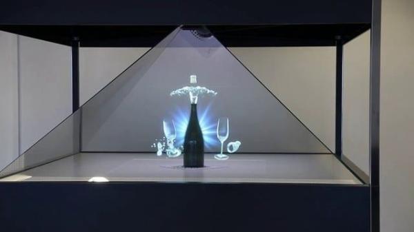 Buy cheap 19" Inverted 3D Holographic Pyramid Display 1280x1024 HDMI With 4 Sides View from wholesalers