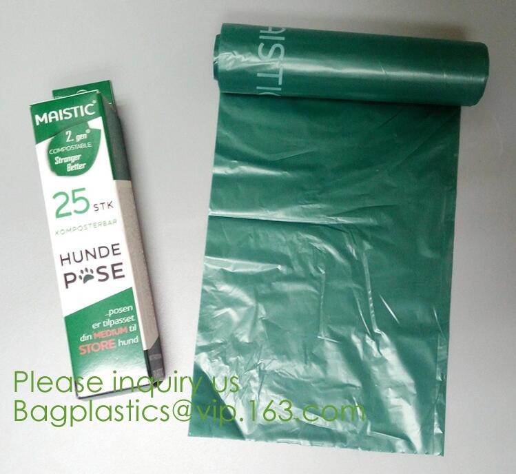 100% Eco-friendly Material Certified PLA Compostable Bag,Corn Starch T Shirt Bag Meet EN13432 BPI Biodegradable And Comp