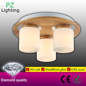 Buy cheap High quality OAK wood ceiling light for bedroom and study room made in Zhongshan China from wholesalers