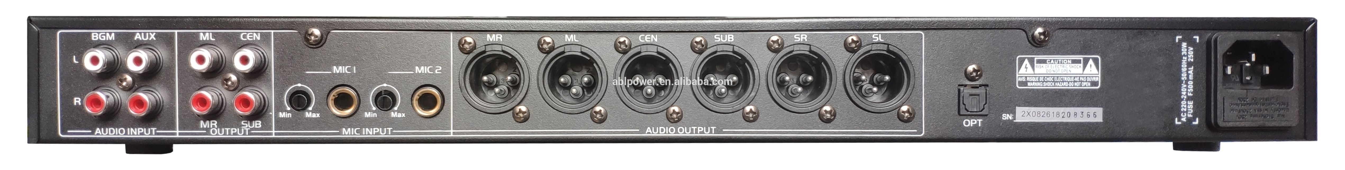 2 Inch Color Screen Display AC3 Front 220V Audio Effector