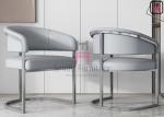 Brushed Gold Stainless Steel Arm Chair For Restaurant & Hotel