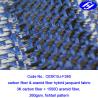 Buy cheap Plane Pattern Carbon Aramid Fabric Carbon Blue Carbon Kevlar Hybrid Fabric from wholesalers