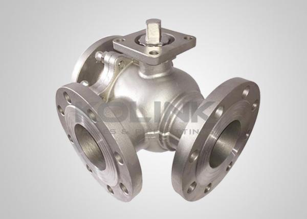 Buy cheap Cast Steel 3-way Ball Valve Stainless Steel L-port T-port Anti-static from wholesalers