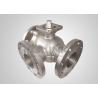 Buy cheap Cast Steel 3-way Ball Valve Stainless Steel L-port T-port Anti-static from wholesalers
