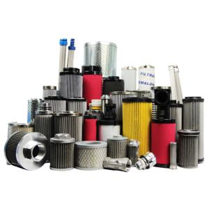 Wholesale Hydraulic 0.5 Um Stainless Steel Oil Filters 2 Micron Polyester Fiber Wire Mesh Pleated from china suppliers