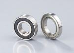 Deep Groove double row ball bearing With Snap Ring Groove / Steel Sheet Or Brass