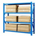 400kg Medium Duty Rack ISO9001 Boltless Garage Shelving Blue