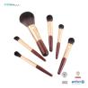Buy cheap 8PCS Makeup Gift Brush Cosmetic Set With Synthetic Hair Rose Gold Ferrule from wholesalers