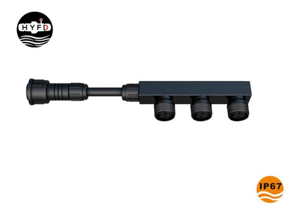 Buy cheap HYFD Two Pin 1 In 3 Out Nylon PA66 M15 Connector from wholesalers