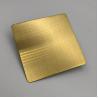 Buy cheap Mill Edge Brushed Stainless Steel Sheet 0.7 Mm Grand Metal For Hotel Restaurant from wholesalers
