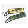 Buy cheap Personalized Printed Logo Embroidered Key Rings Sublimation Woven Fabric Custom from wholesalers