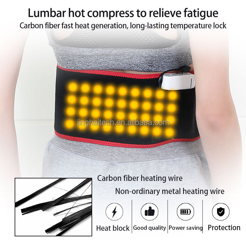 10000mah Battery Rechargeable Heated Vest warm Uterus Belt 108*28cm