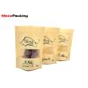 Buy cheap Resealable Kraft Paper Food Bags Stand Up Zipper Plastic Snack Packaging With Window from wholesalers