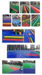 Kindergarten Plastic Sports Floor Mat with Suspended Flooring in Customized