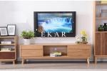 Nordic European Design Simple TV Stand Modern Oak Wood TV Cabinet