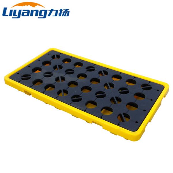 Buy cheap HDPE PP 4 Drum Spill Containment Pallet 1300x1300 4 Ton Static Load from wholesalers