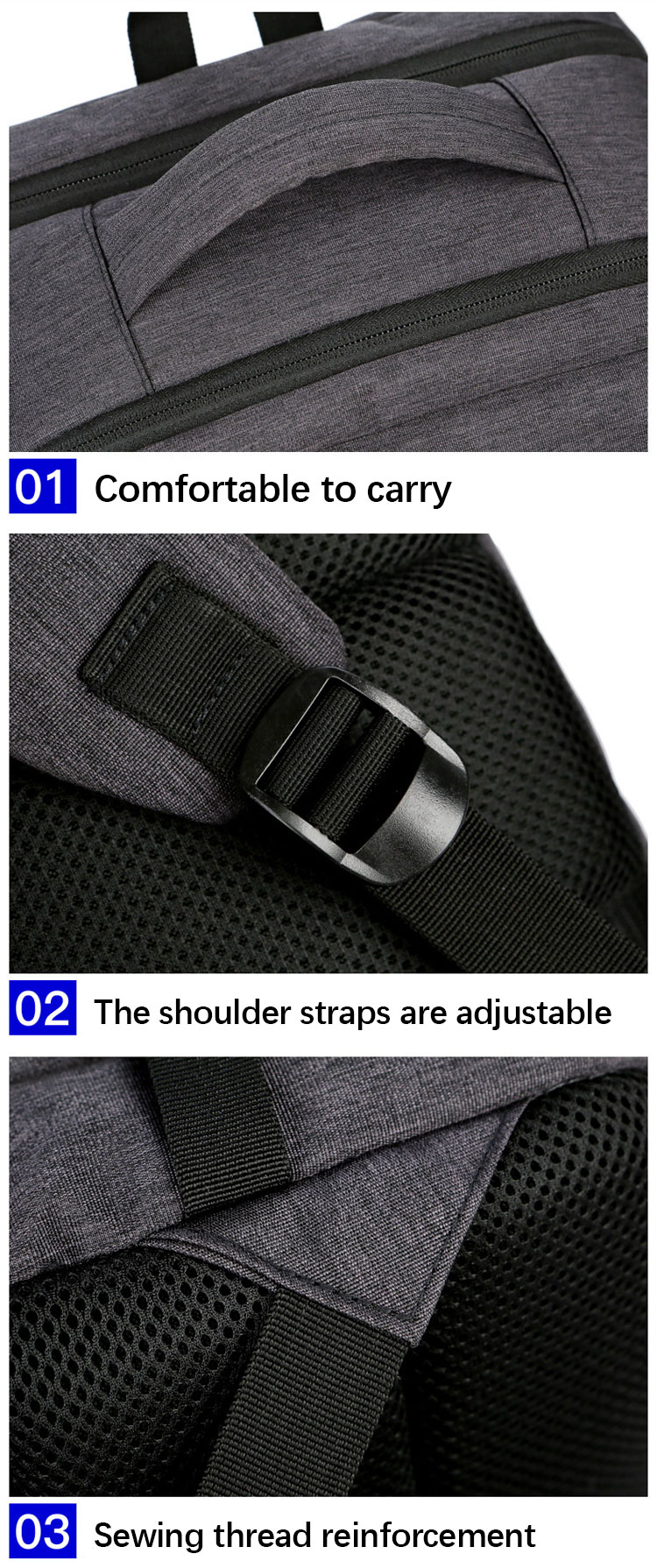 Shoulder Mens Smart Backpacks Multifunction Business Laptop Bag Customized Logo